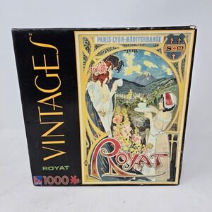 Sure-Lox Vintages Collection Royat 1000 Piece Jigsaw Puzzle Art Nouveau Sealed